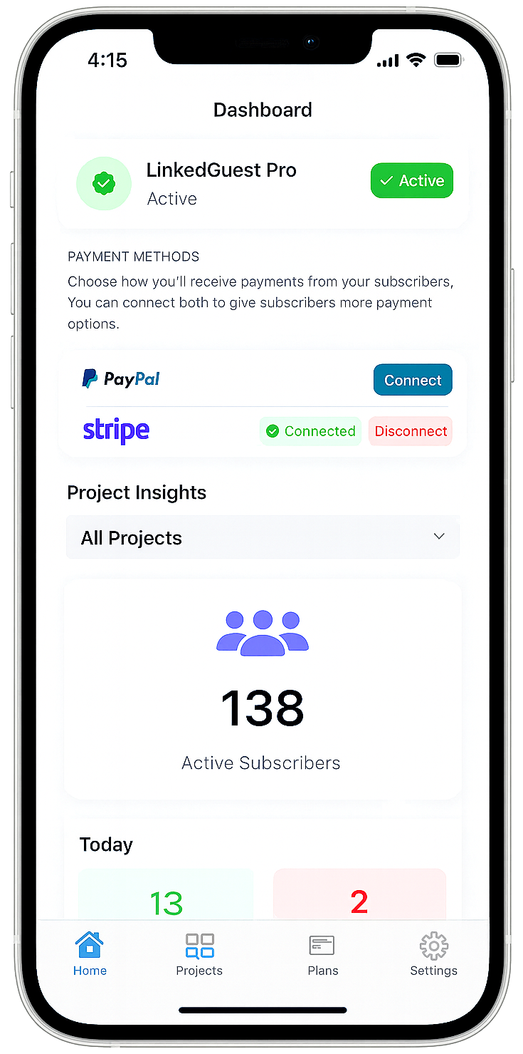 LinkedGuest App